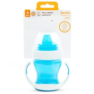 Gentle Transition Toddler Sippy Trainer Cup, 4 oz, Blue, Unisex