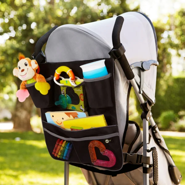 Infant and Toddler 2-in-1 Car Backseat and Stroller Organizer - Image 3