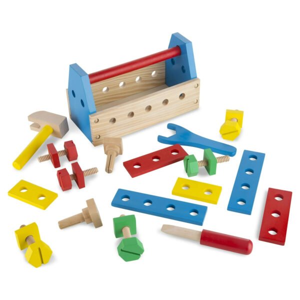 Take-Along Tool Kit Wooden Construction Toy (24 pcs) - Image 3