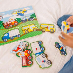 Doug Vehicles Wooden Peg Puzzle (8 pcs)